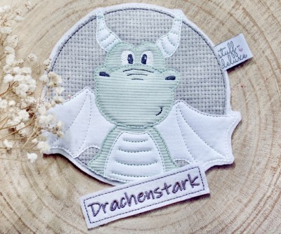 Drachenstark Junge + Drachstark Stickpatch 18x30