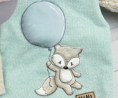 Fuchs mit Ballon 16x26