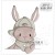 cooler Hase Henry Applikationsvorlage