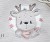 Rentierbaby Button 18x30