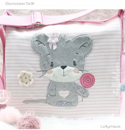 Lollymaus Maus Mausi Lolly stickdatei