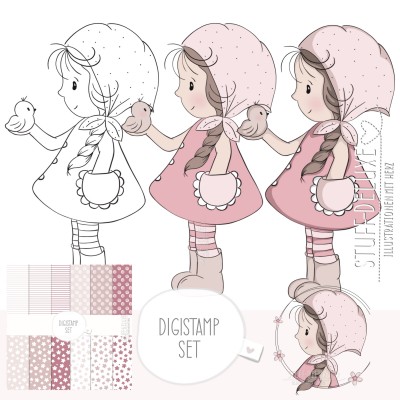 Digistamp + Digipaper Set Mia und Piet