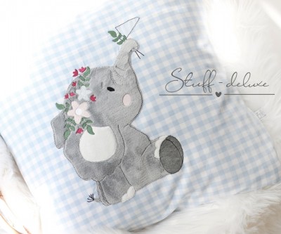 Fanti mit Blumen und Fahne 16x26