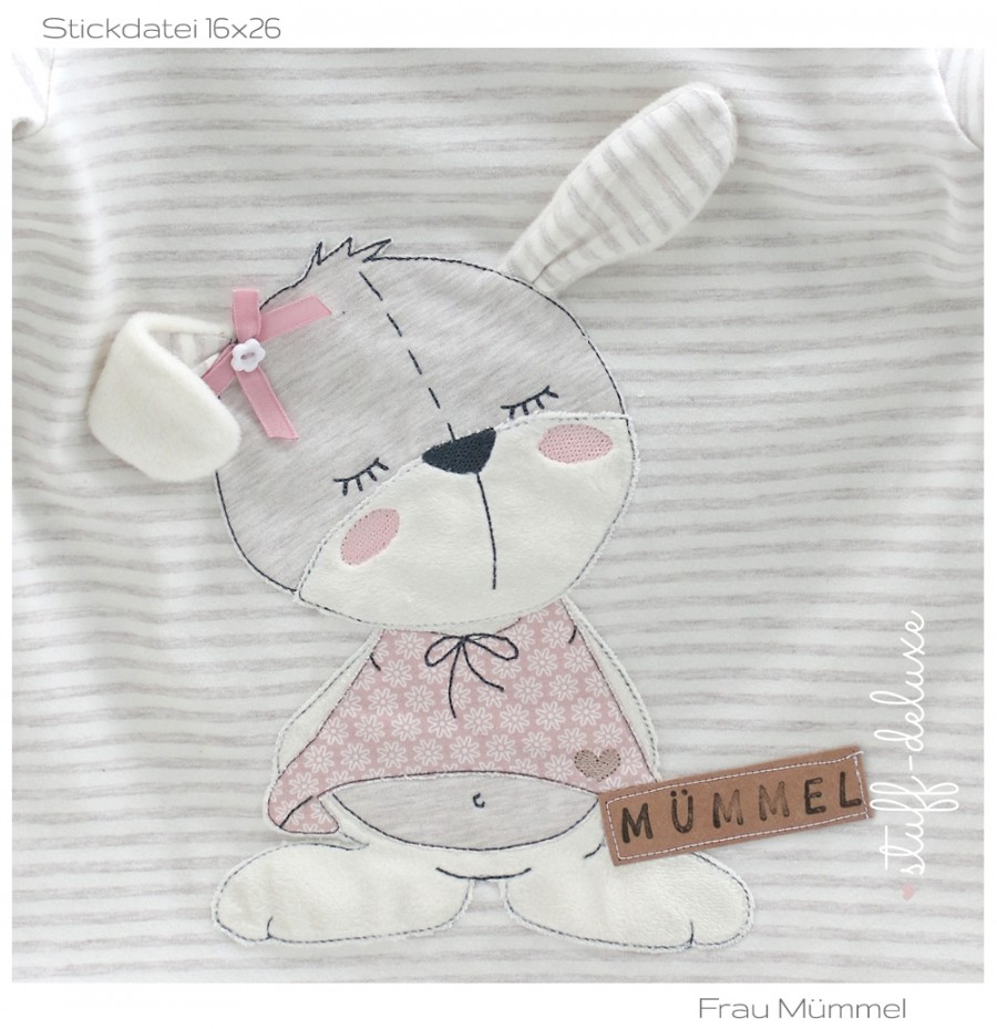 Hase Ostern Mümmel Hasi Stickdatei